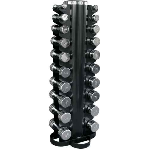 Bodytrading Set 20 chrome dumbbells with rack CHDUSET