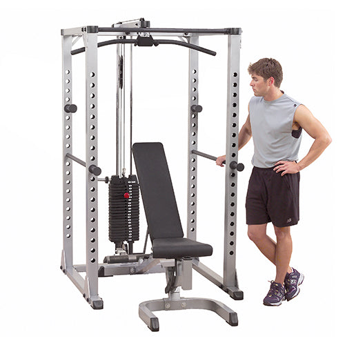 Power Rack de cuerpo sólido con banco GPR378FB