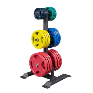 Body-Solid Olympic Plate Tree &amp; Bar Holder GWT56