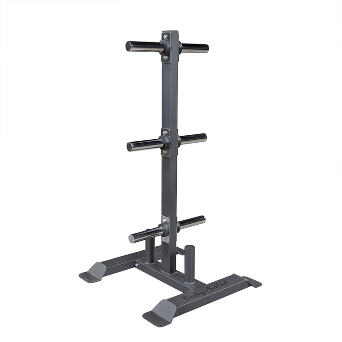 Body-Solid Olympic Plate Tree &amp; Bar Holder GWT56