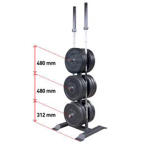 Body-Solid Olympic Plate Tree & Bar Holder GWT56