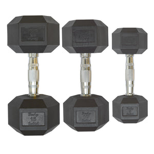 Body-Solid Rubber Coated Hex Dumbbell HEXRU