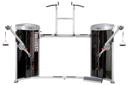 Coluna Steelflex Mega Power Dual Cable, Chin up e Dips MDC2000