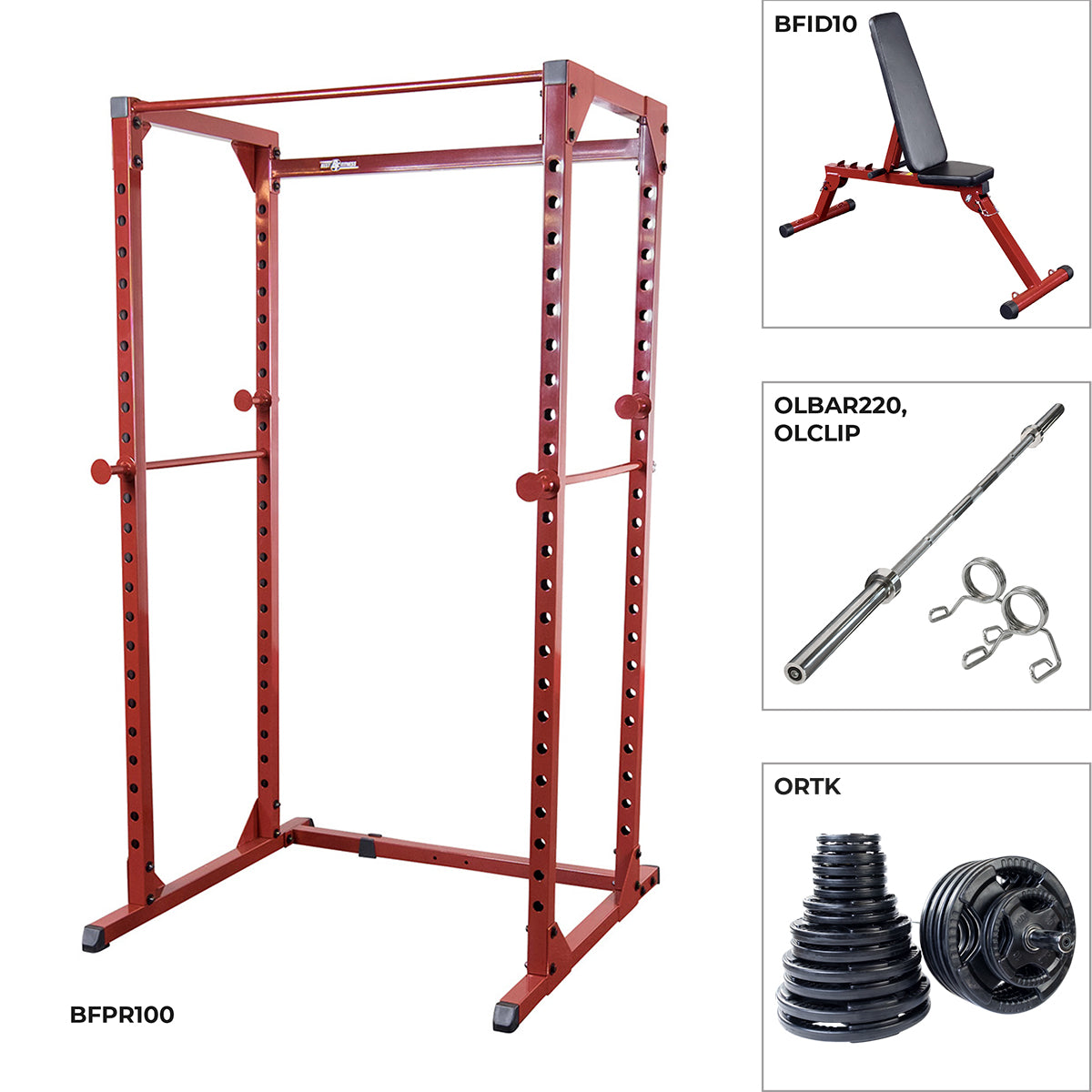 Power Rack Package Best Fitness Power Rack Package BFPR100PD – Bodytrading.com