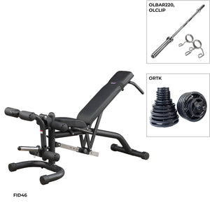 Body-Solid Olympic Leverage Bench Package FID46PD
