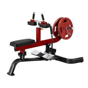 Prensa de panturrilha sentada com carga de placa Steelflex PLSC-BR