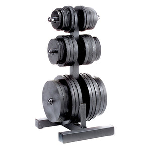 Body-Solid Olympic Plate Tree &amp; Bar Holder WT46