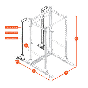 Extensão robusta de power rack Y200 