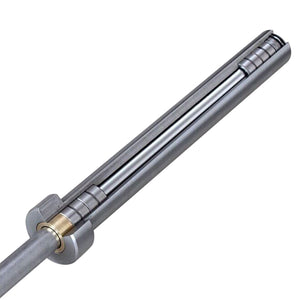Barra olímpica sólida com rolamentos de agulha 220 cm (eixo: 28 mm) OB220MA